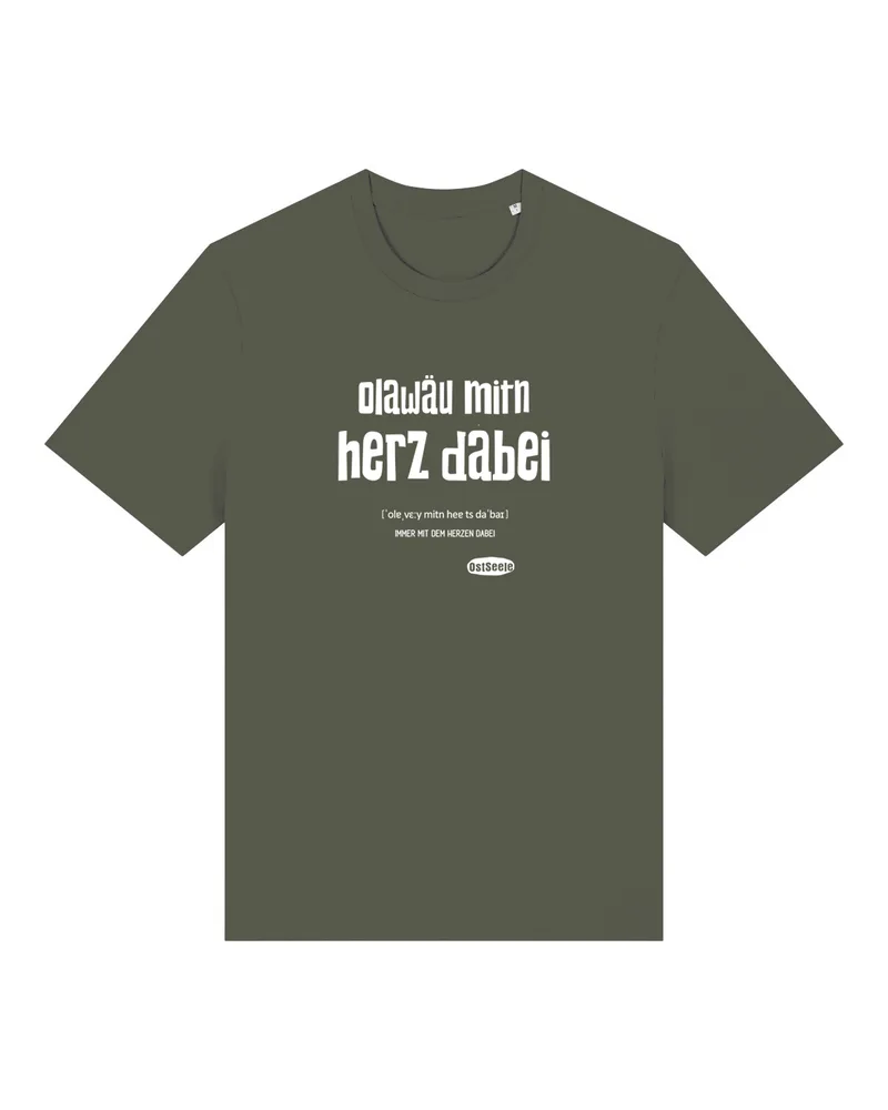 olawäu mitn Herz dabei – Unisex, khaki